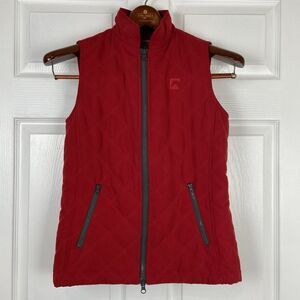 Riding Sport Annie Full Zip Vest Red Equestrian Womens Small